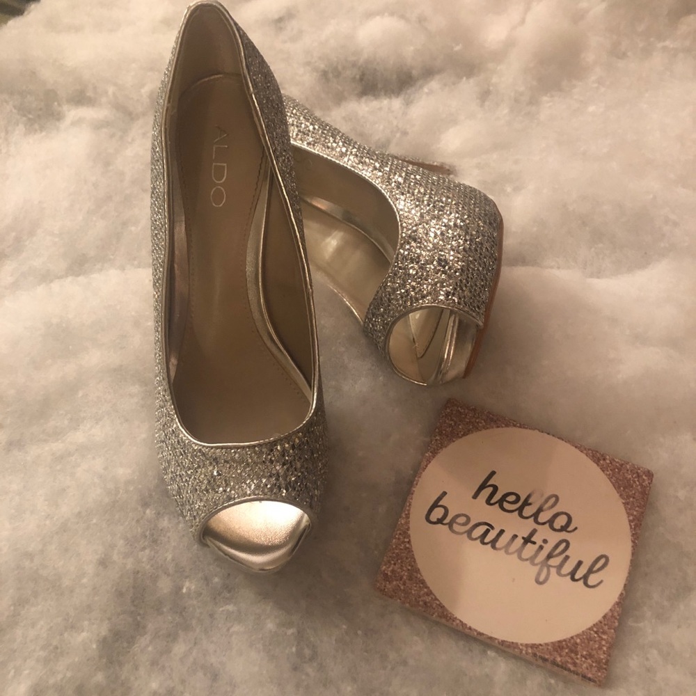 ALDO BLING PARTY HEELS